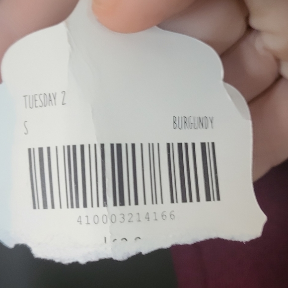 NWT! Altar'd State Tuesday 2 Burgundy Wrap Style Dress Size S - Picture 5 of 6